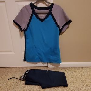 greys anatomy scrub set like new size medium